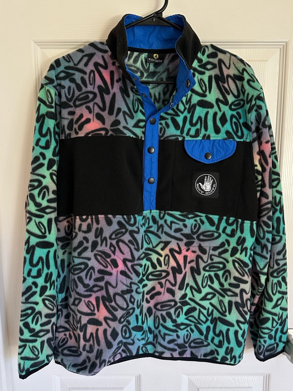 Vintage 90s Body Glove Fleece Retro Jacket